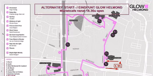 GLOW Helmond, start+einde Muziekcafe — muziek in Helmond
